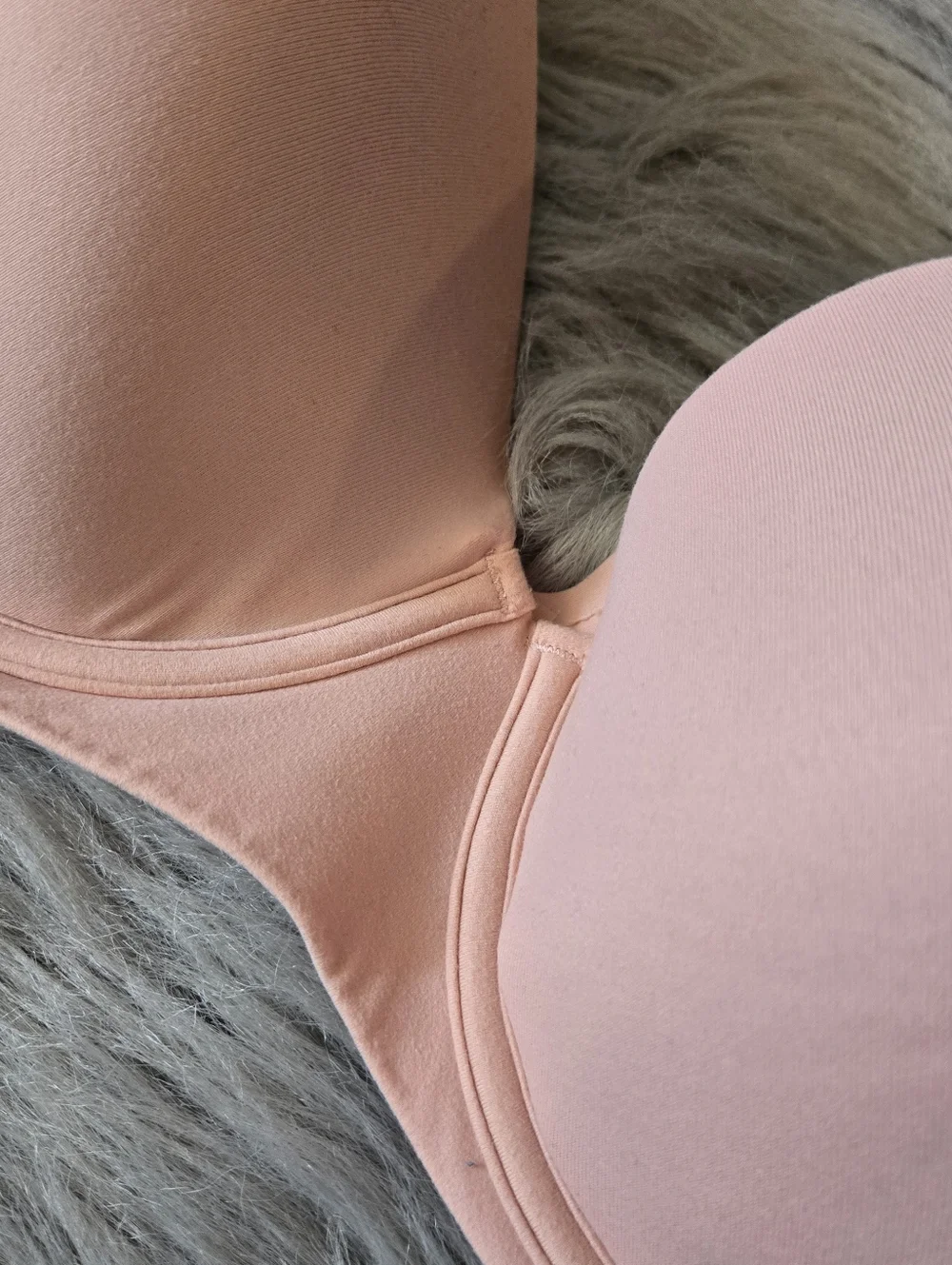 aerie Soft Peach Pink Real Free Full Coverage Lightly Lined Bra - Picture 5 of 12